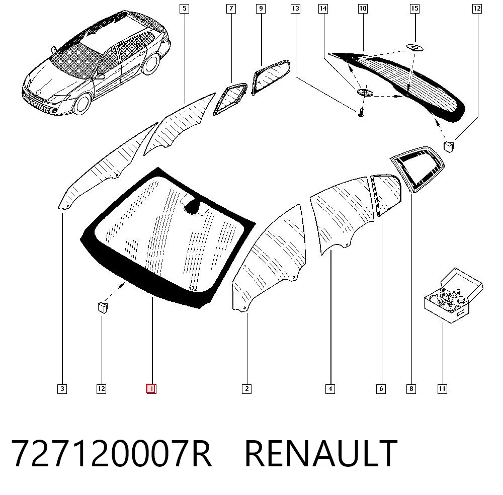 Comprar Parabrisas Renault Laguna III BT0, BT1 a bajo precio
