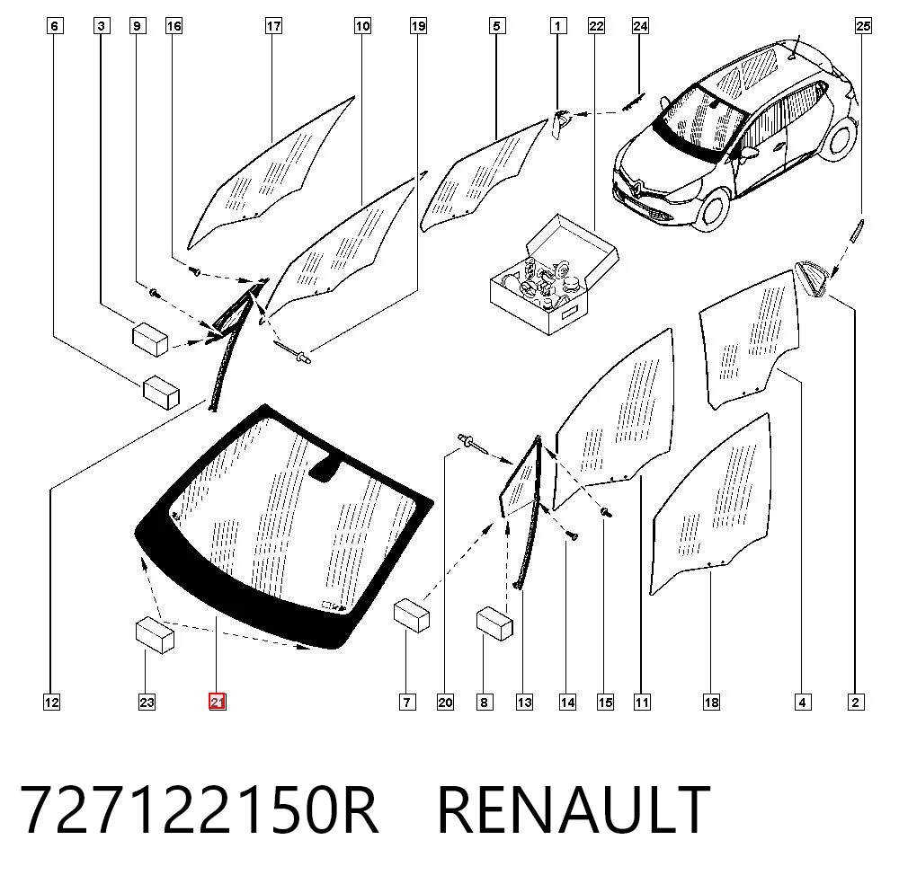 Parabrisas 727122150R RENAULT