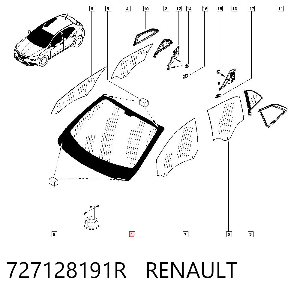 Comprar Parabrisas Renault Megane IV LV a bajo precio