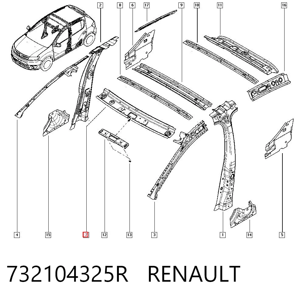 732104325R Renault (RVI)