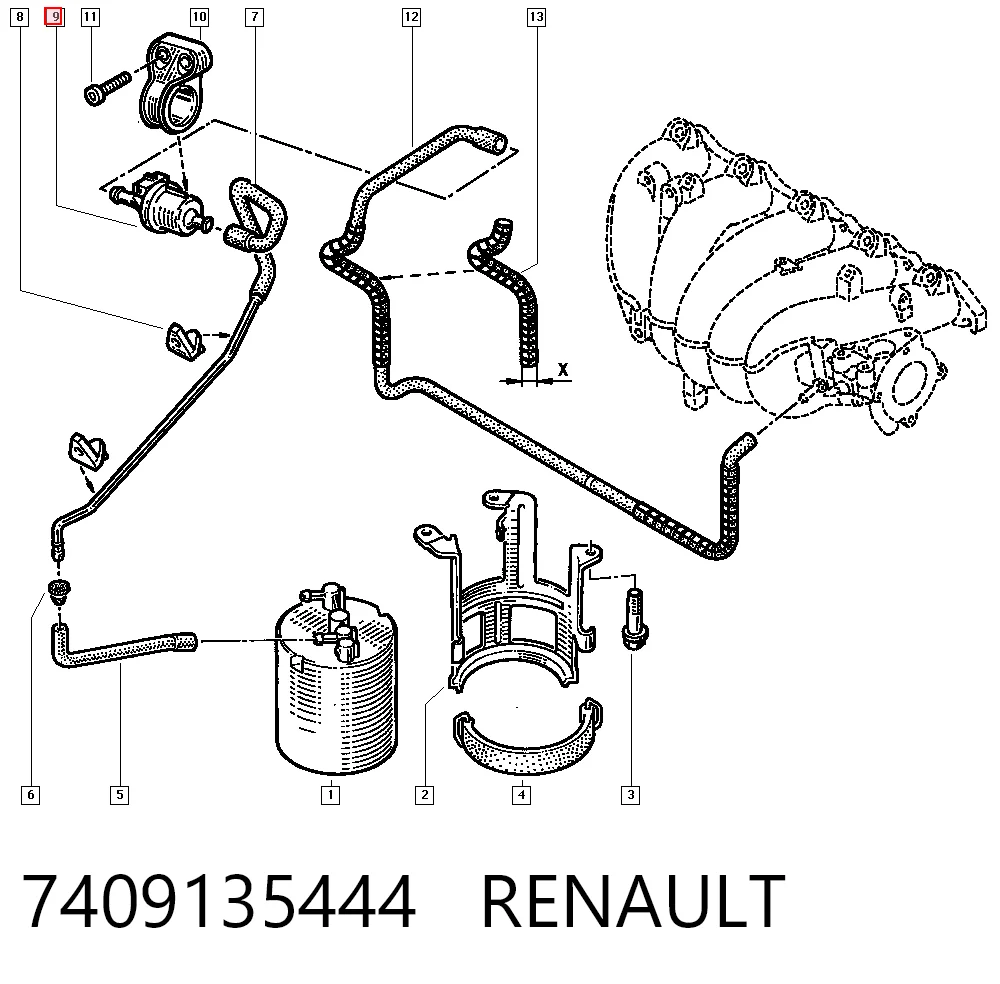 Comprar 3095133 Brilliance Válvula de ventilación de gases del tanque de combustible