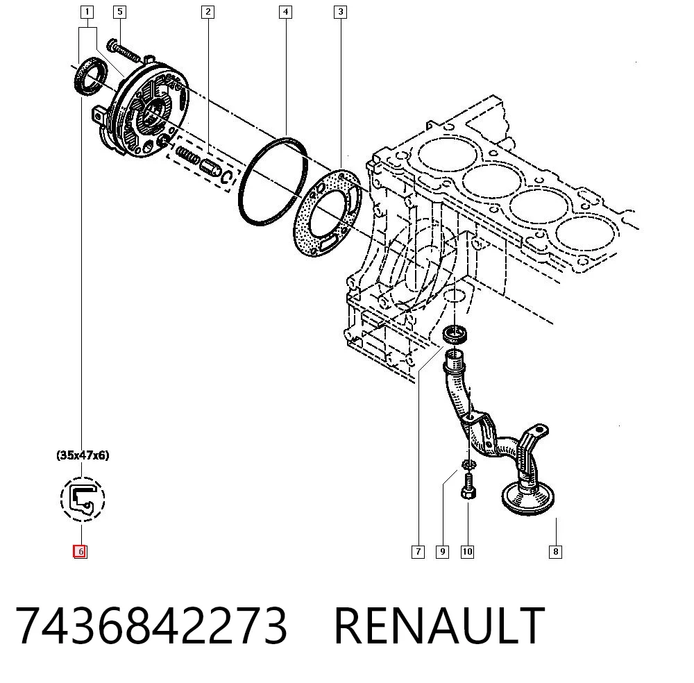 Comprar Anillo retén cigüeñal frontal XC90  