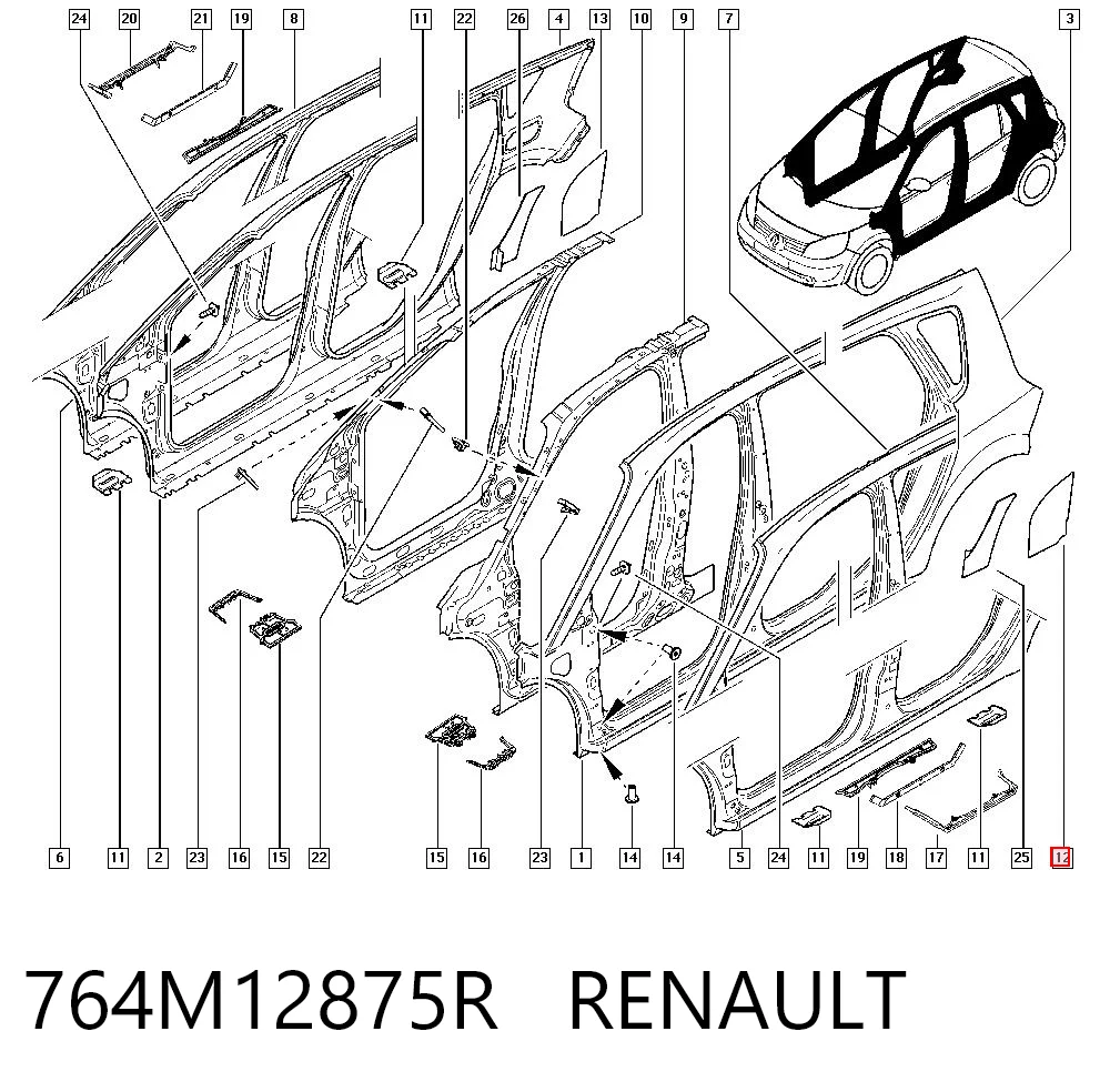764M12875R Renault (RVI)