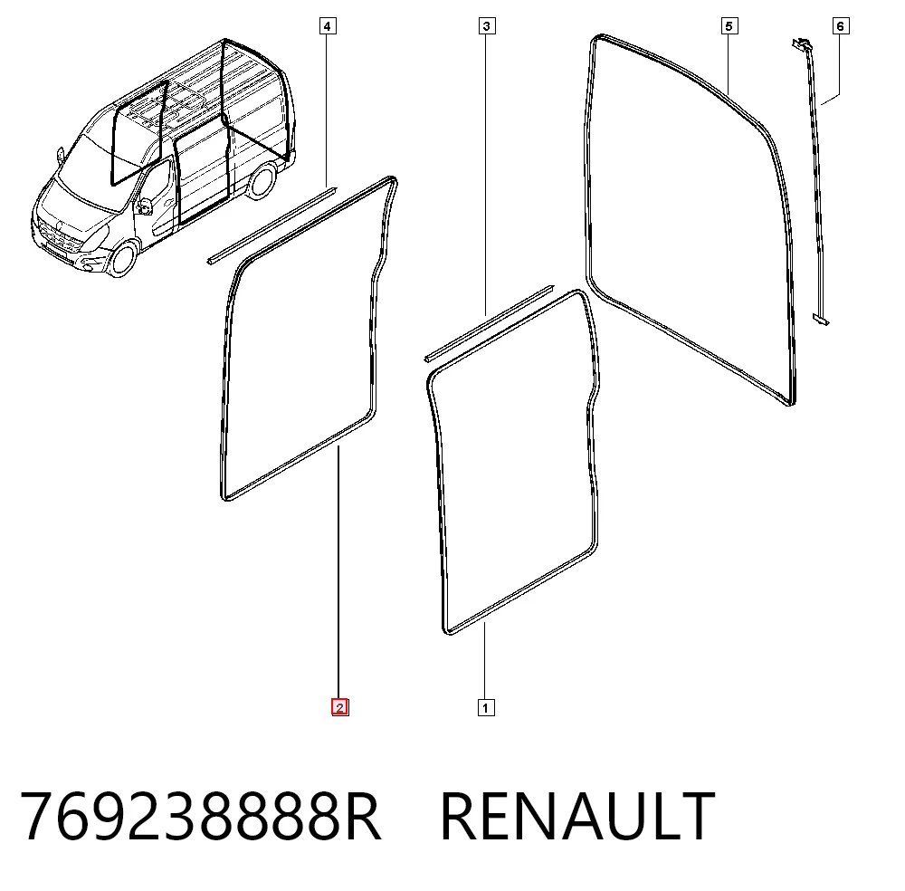 Junta de puerta lateral corrediza Peugeot/Citroen 95527848 precio, desde 87,62 EUR