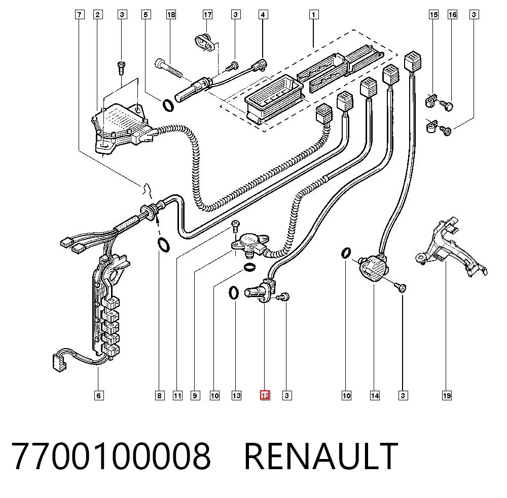 7700100008 Renault (RVI) Captador de velocidad
