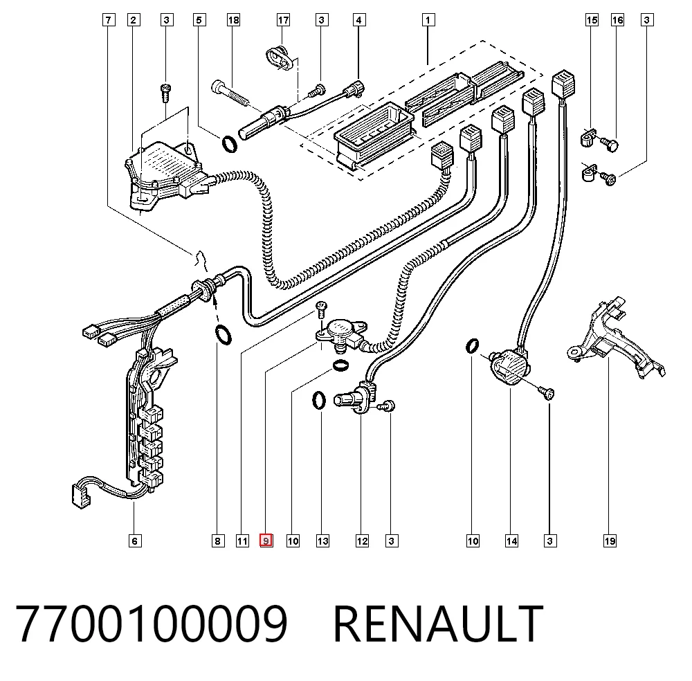7700100009 Renault (RVI) Indicador de presión del aceite