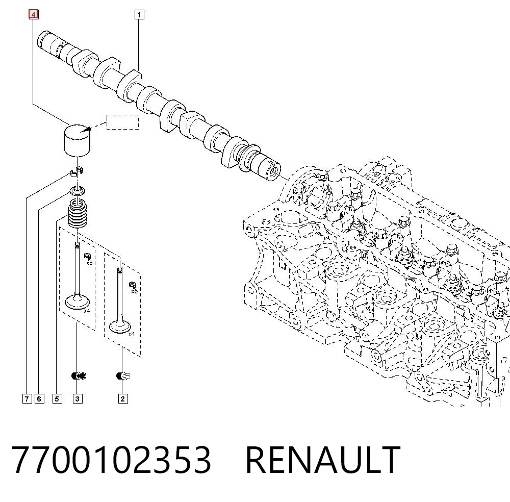 7700102353 Renault (RVI)