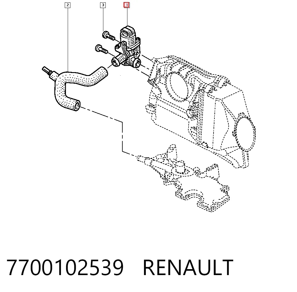 7700102539 Renault (RVI) Regulador de ralentí