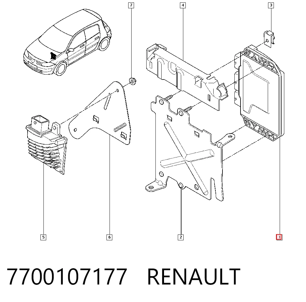 7700107177 Renault (RVI) Bobina de ignición