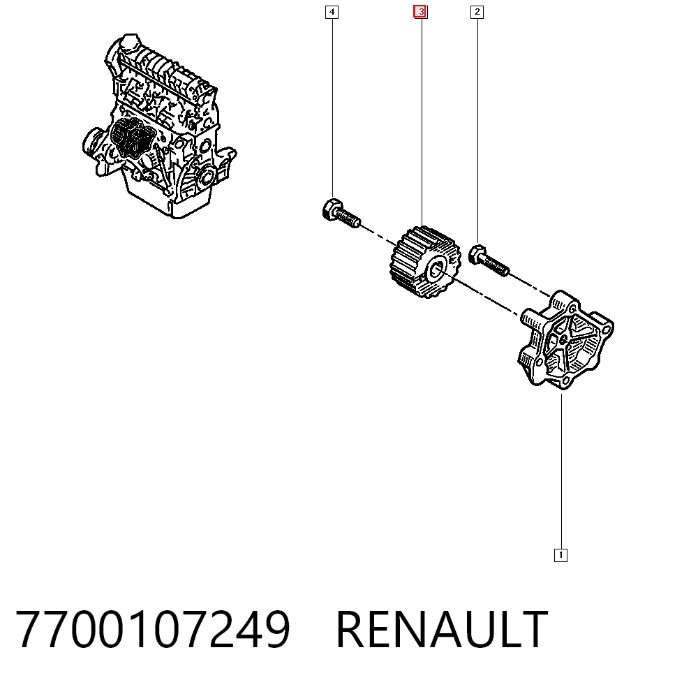 Polea correa distribución Renault Megane  desde 21,60 €