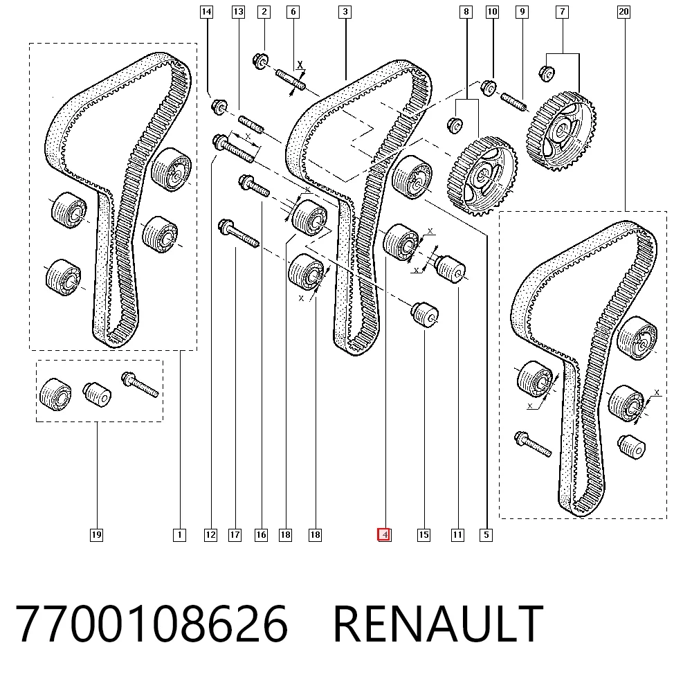7700108626 Renault (RVI)