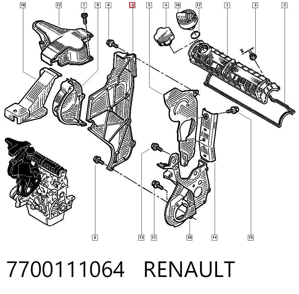 7700111064 Renault (RVI)