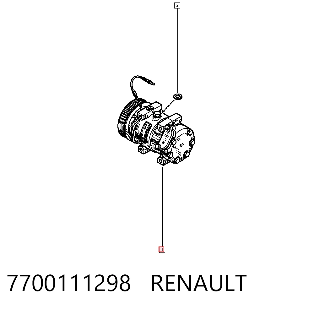Comprar Compresor de aire acondicionado Renault Clio I BC57, 5357 a bajo precio