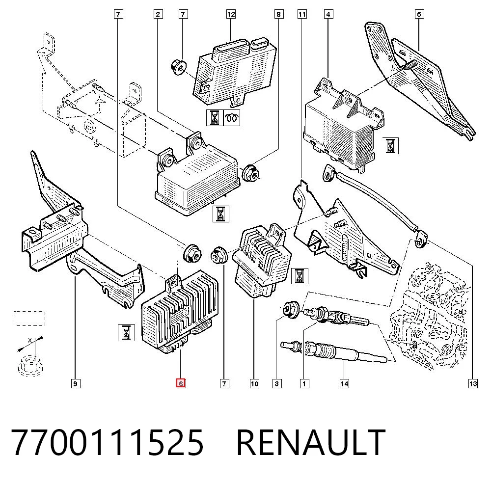 7700111525 Renault (RVI)