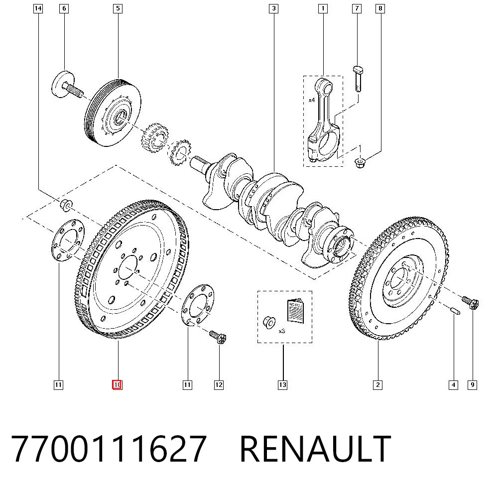 7700111627 Renault (RVI)