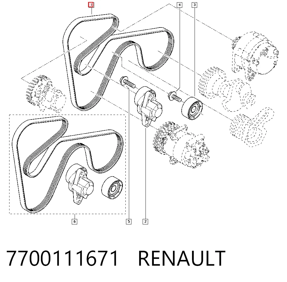Comprar Correa de accesorios Mercedes A  W168 a bajo precio