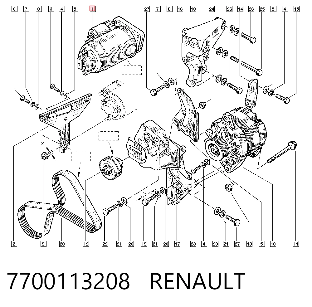 7700113208 Renault (RVI) Arranque motores