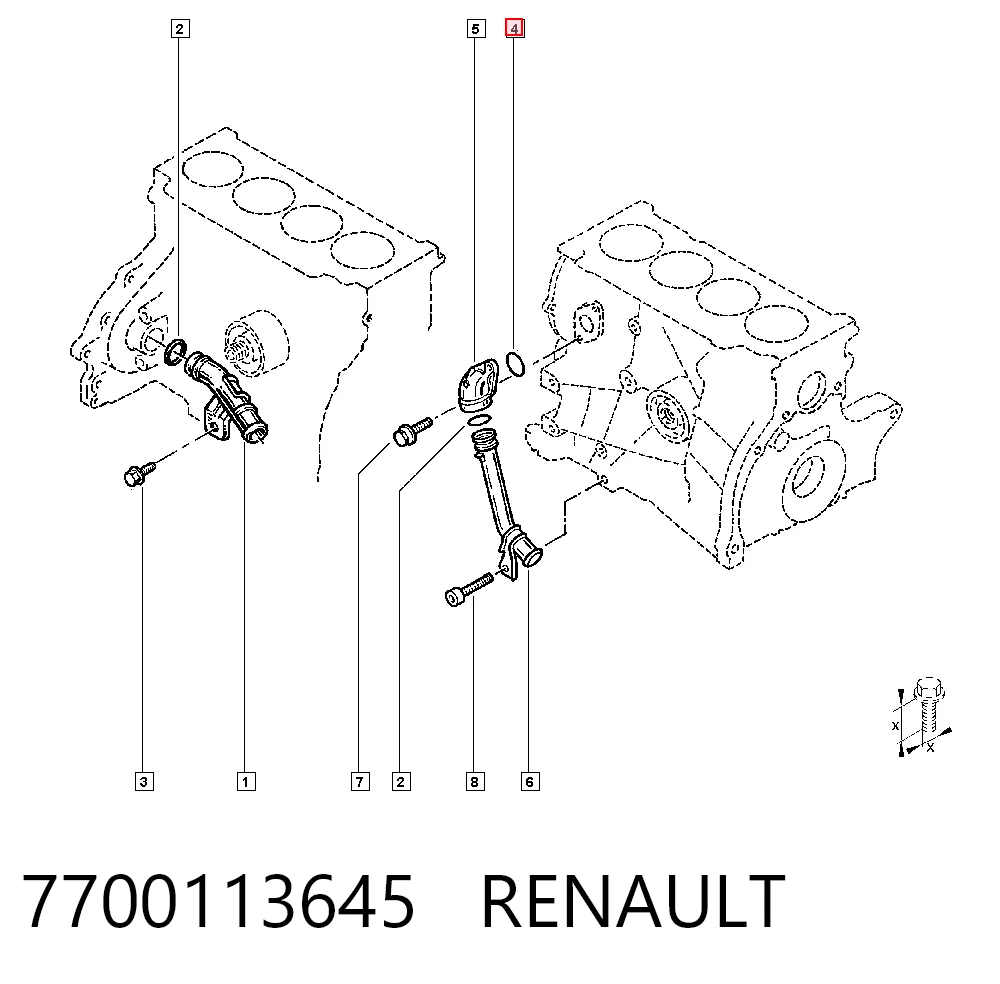 91158710 General Motors Brida del sistema de refrigeración (triple unión)