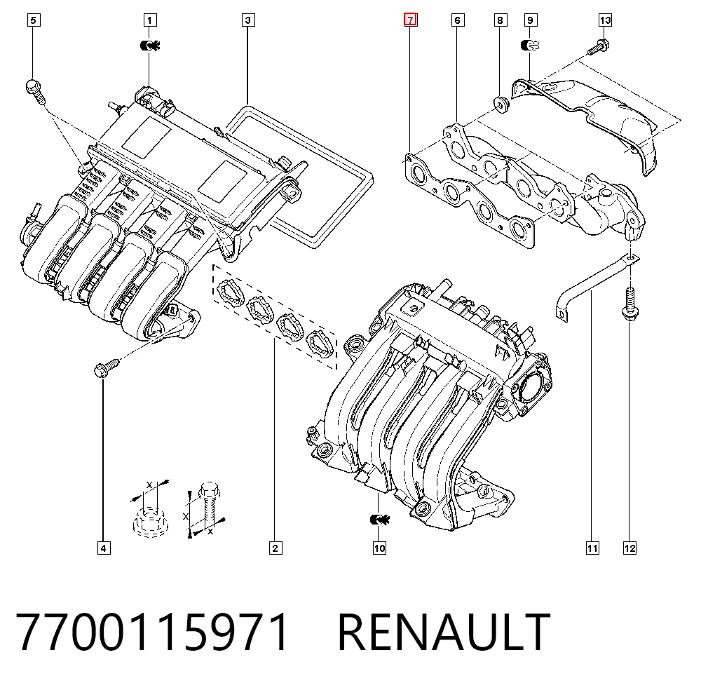 7700115971 Renault (RVI)