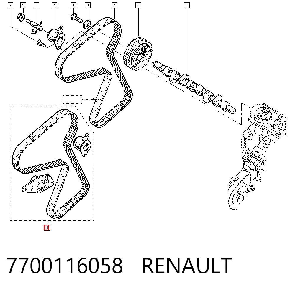 7700116058 Renault (RVI)