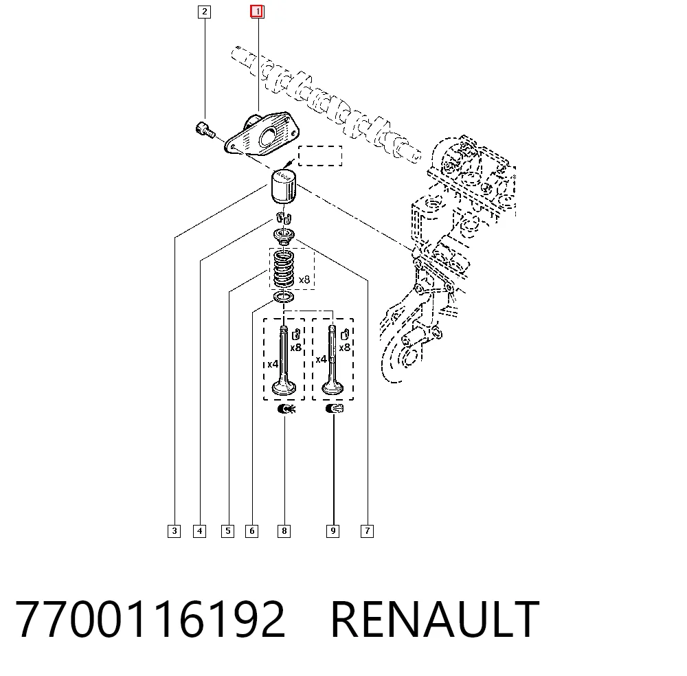 7700116192 Renault (RVI)