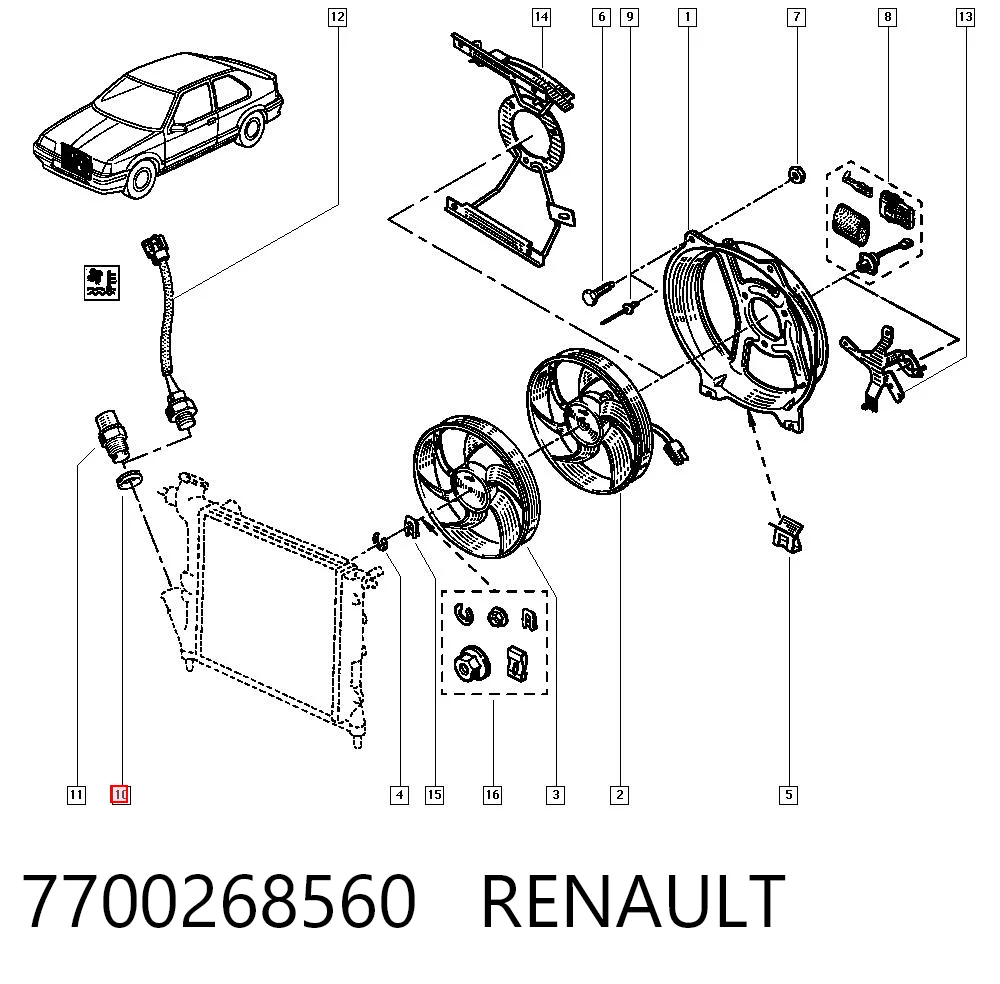 7700268560 Renault (RVI)