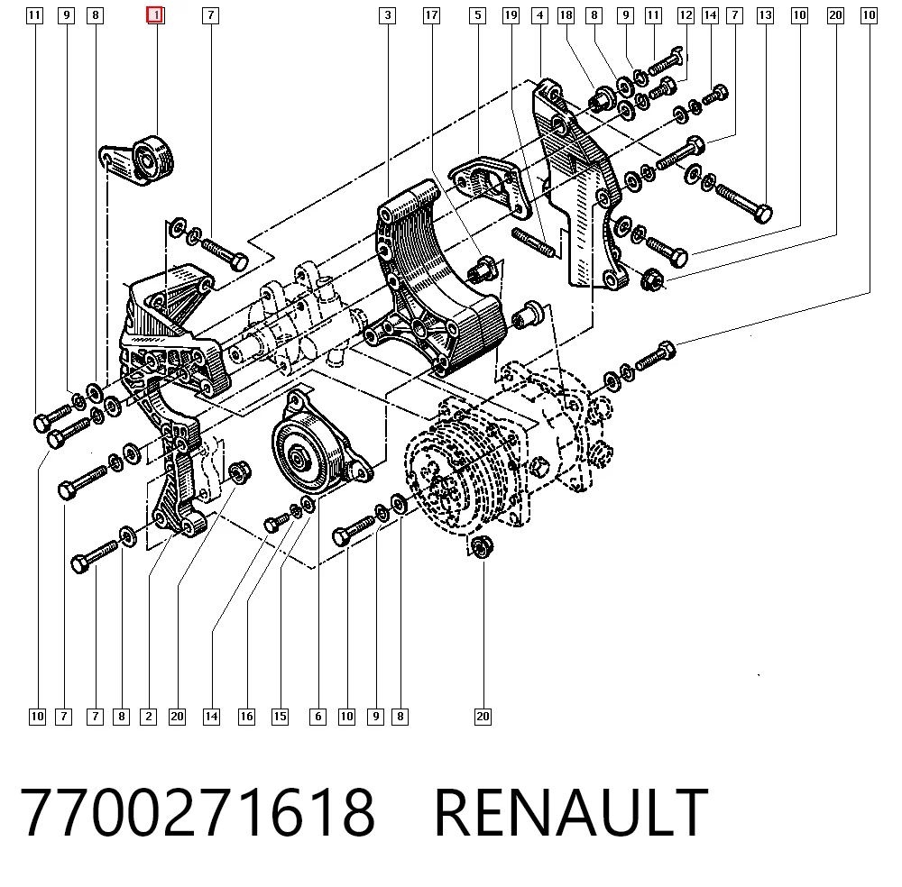 7700271618 Renault (RVI)
