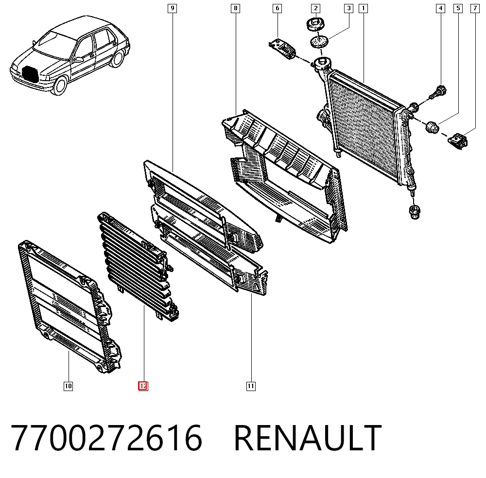 7700272616 Renault (RVI)