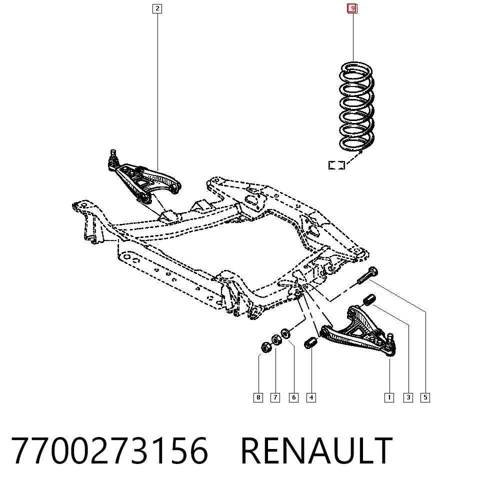 Comprar Muelles delantero Clio I BC57, 5357