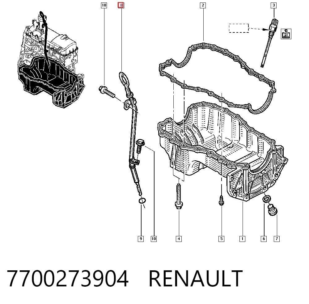 Varilla de nivel de aceite Renault Clio II hatchback comprar en España
