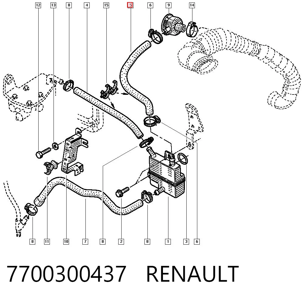 Tubo de ventilación del cárter para Renault Master JD, ND