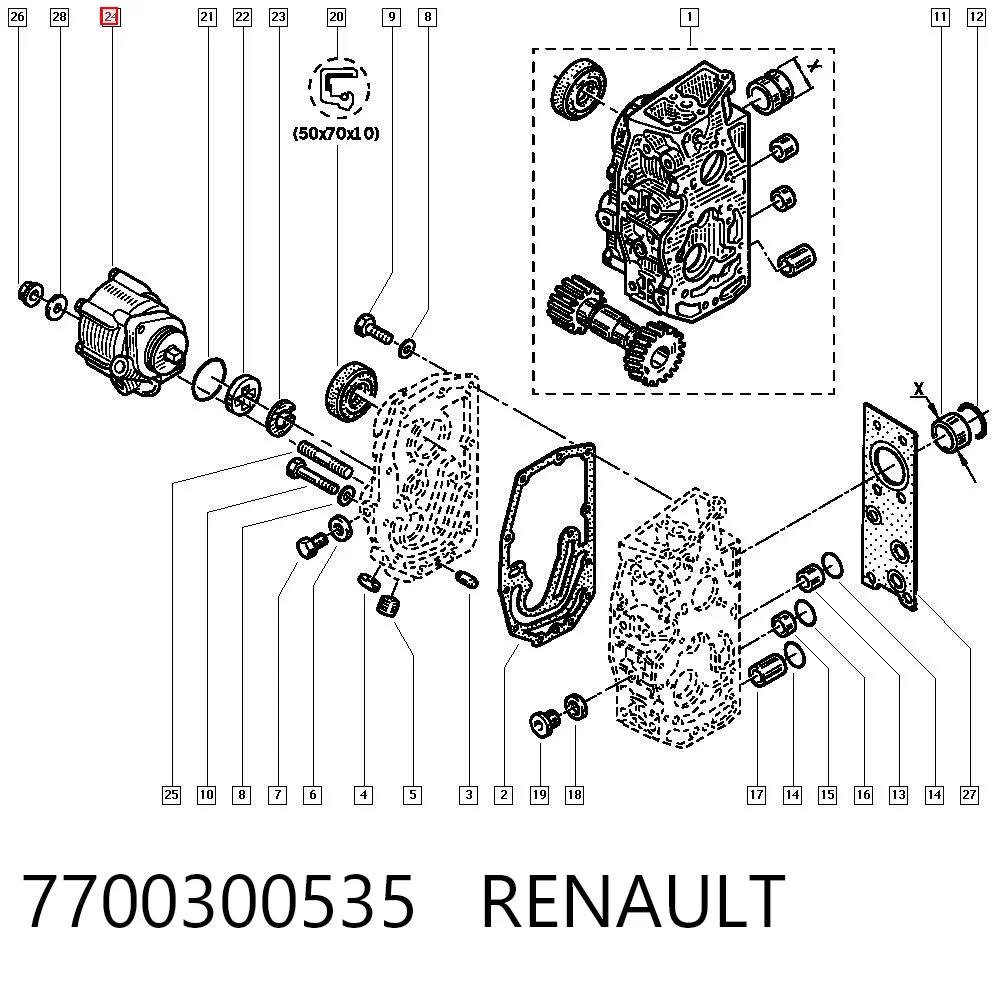 7700300535 Renault (RVI)