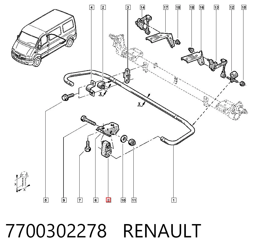 7700302278 Renault (RVI)