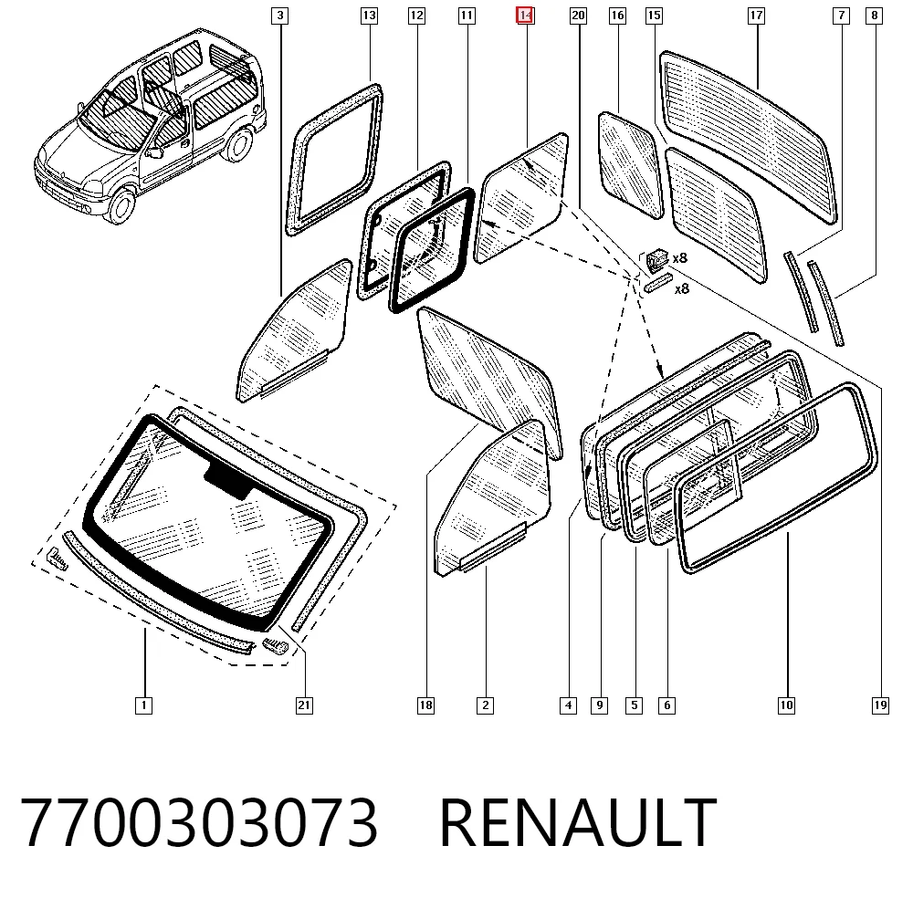 7700303073 Renault (RVI)