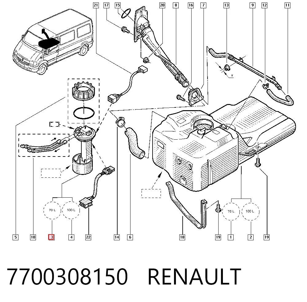 Comprar Sensor de nivel de combustible Master II JD, ND