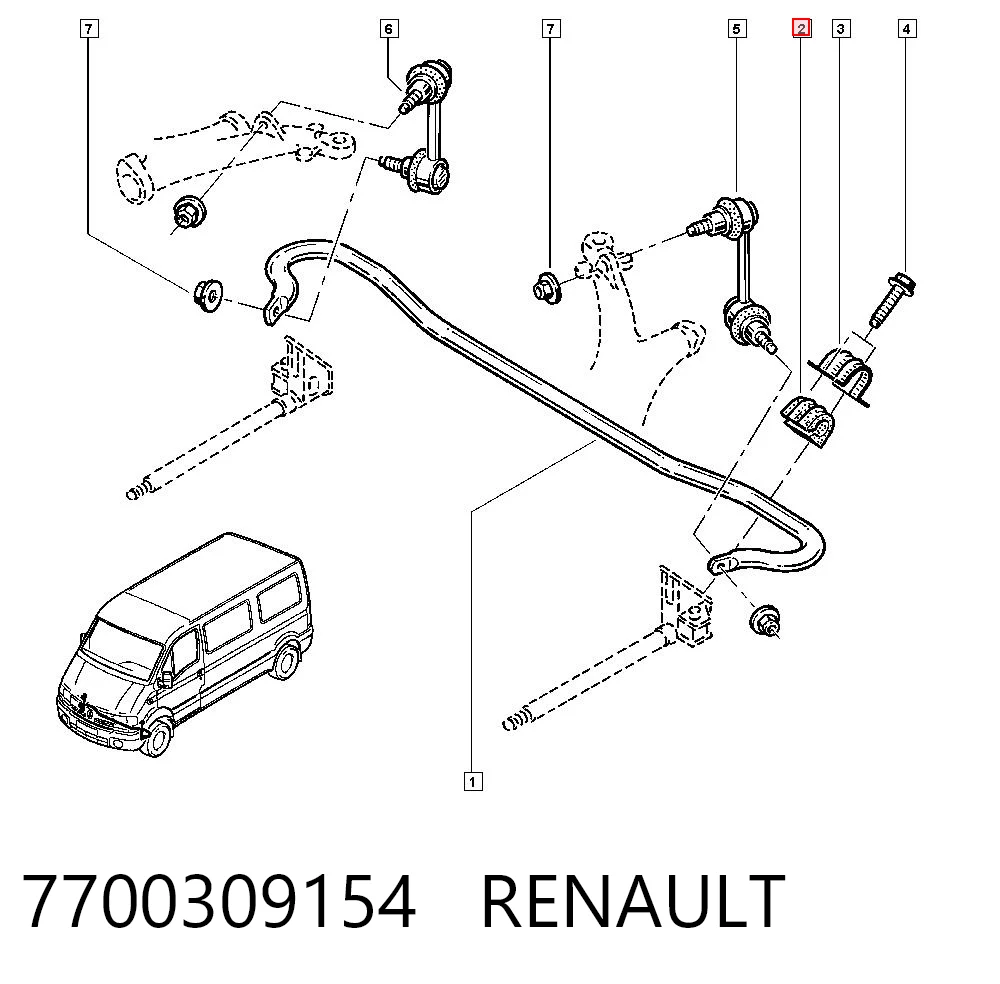 7700309154 Renault (RVI)