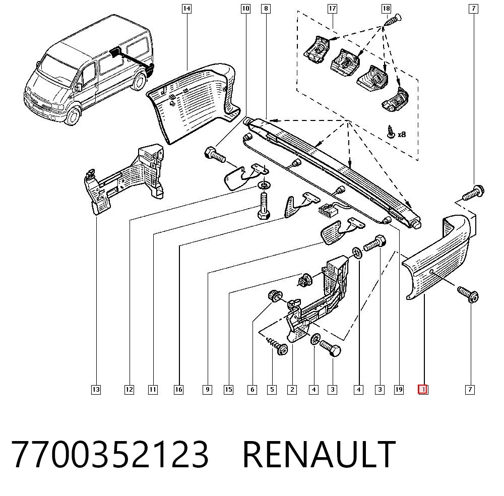 7700352123 Renault (RVI)