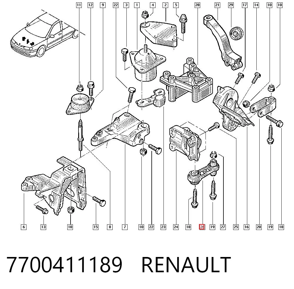 7700411189 Renault (RVI)
