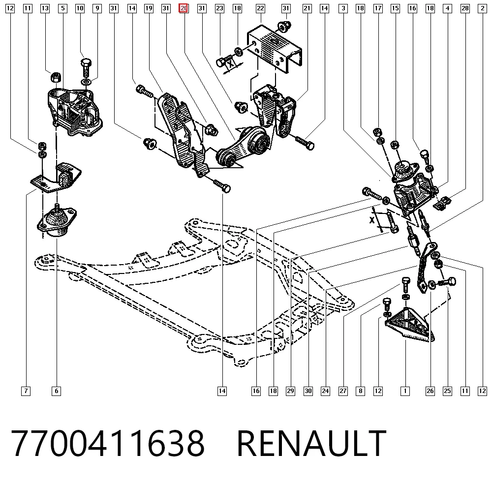 7700411638 Renault (RVI)