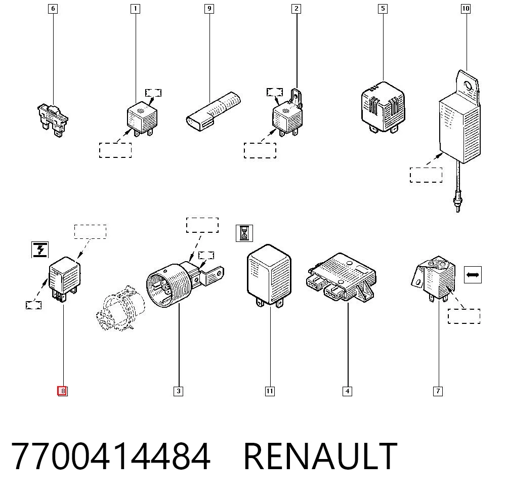Relé del motor de arranque Renault Laguna II hatchback comprar en España