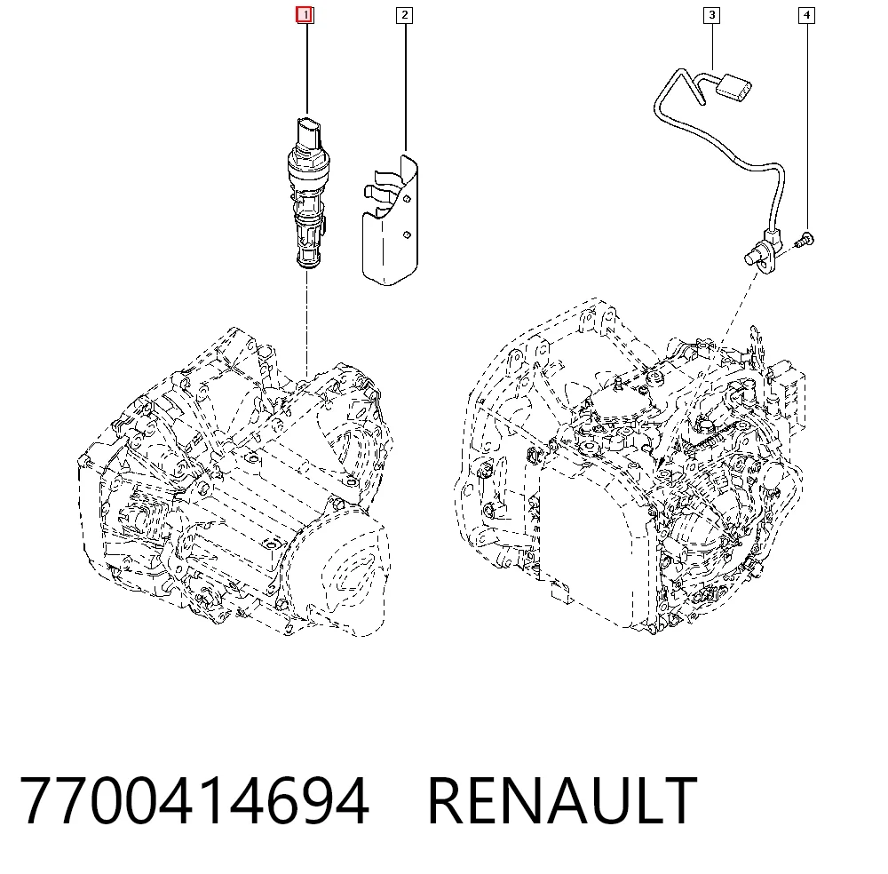 7700414694 Renault (RVI) Captador de velocidad