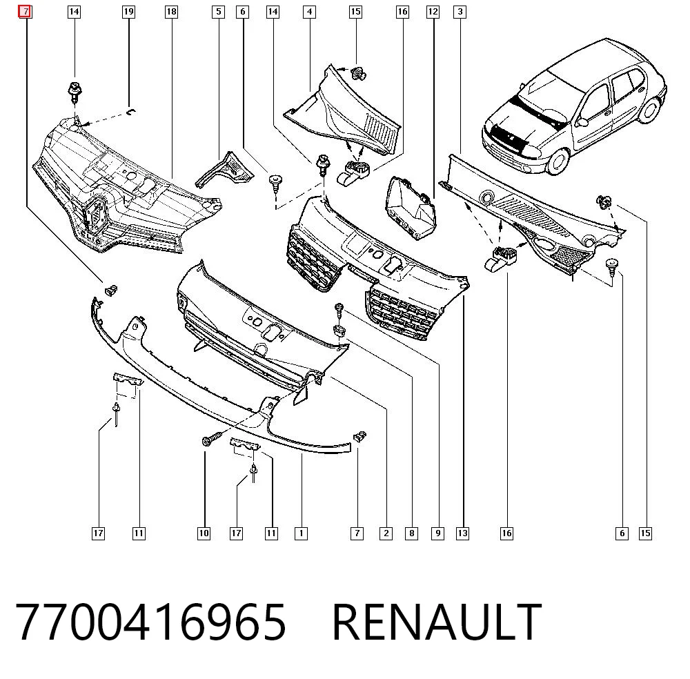 7700416965 Renault (RVI)
