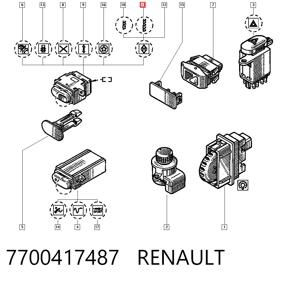 7700417487 Renault (RVI)