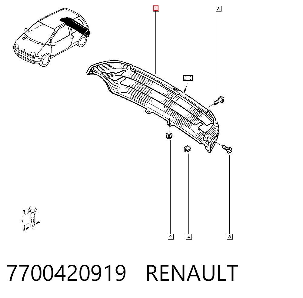 Comprar Parachoques trasero Renault Twingo I C06 a bajo precio