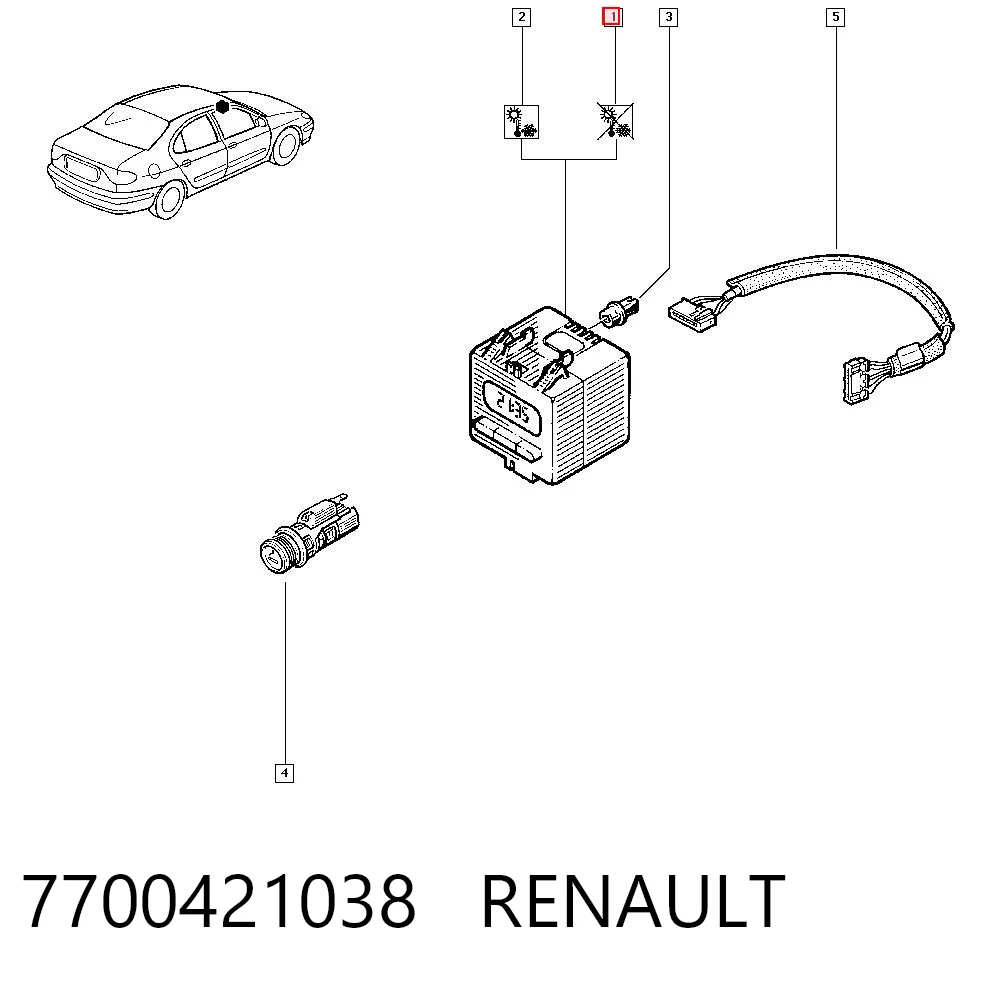 7700421038 Renault (RVI)
