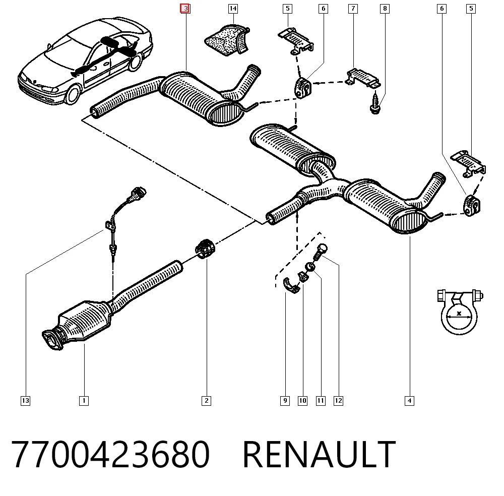 7700423680 Renault (RVI)