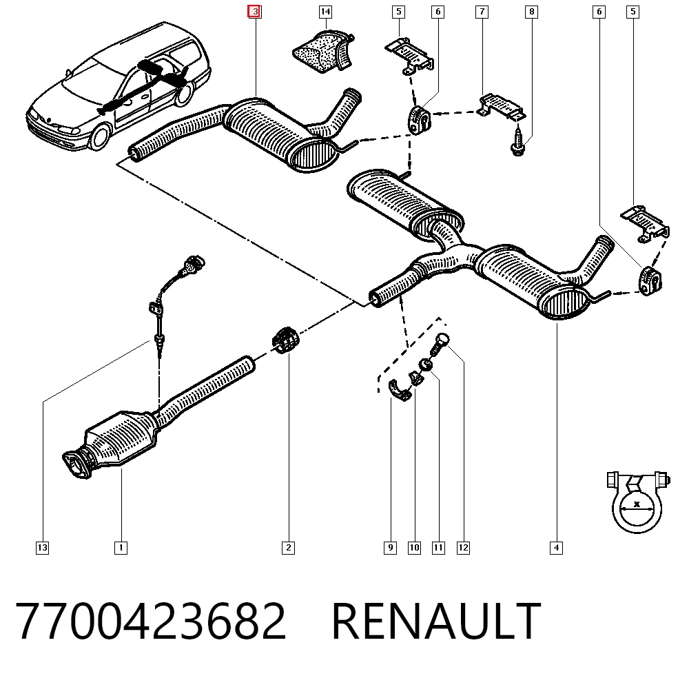 7700423682 Renault (RVI)