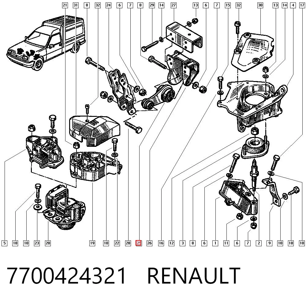 7700424321 Renault (RVI)