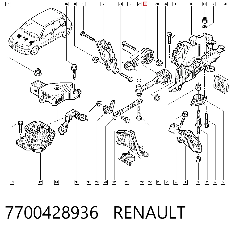 7700428936 Renault (RVI)