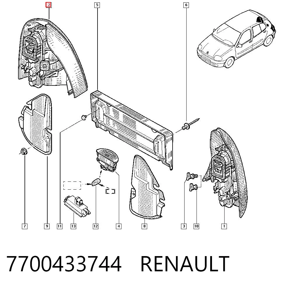 7700433744 Renault (RVI)